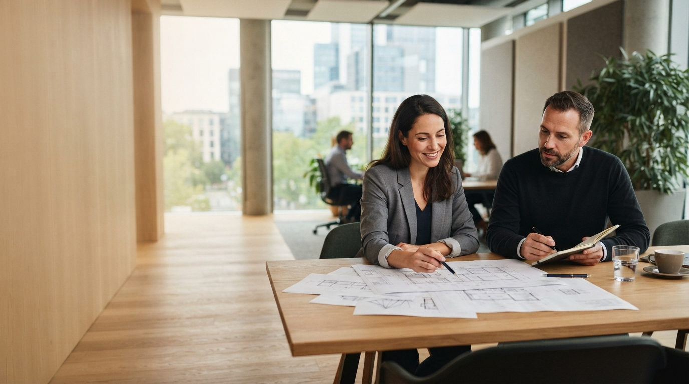 Eiche Vermofels – Arbeitsplatz mit Laptop und Datenauswertung